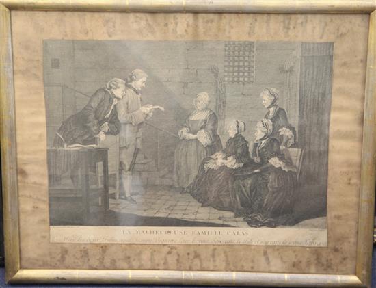 Facius after Benjamin West Mrs West and Family, 1779, & 4 other prints